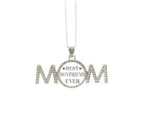 Collar con texto en inglés «Best Friend Ever», regalo para el día de la madre, regalo para mamá, abuela, joyería de cumpleaños, Medium