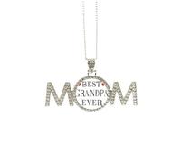 Collar con texto en inglés «Best Grandpa Ever», regalo para el día de la madre, regalo para mamá, abuela, joyería de cumpleaños, Medium