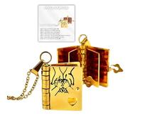 Collar con texto en inglés «For Daughter - My Incredible Daughters Book», «To My Daughter from Mom and Dad», collares ajustables con 6 páginas de información grabada, joyería de libro multicapa que se
