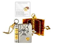 Collar con texto en inglés «For Daughter - My Incredible Daughters Book», «To My Daughter from Mom and Dad», collares ajustables con 6 páginas de información grabada, joyería de libro multicapa que se