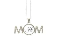 Collar con texto en inglés "I am 666 years old Age Ancian" para el día de la madre, regalo para mamá, abuela, joyería de cumpleaños, Medium