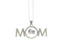 Collar con texto en inglés "I Am A Pop Star In The Dream", regalo para el día de la madre para mamá, abuela, joyería de cumpleaños, Medium