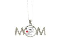Collar con texto en inglés "I Can Melt My Mother's Heart Best Mom Love" para el día de la madre, regalo para mamá, abuela, abuela, joyería de cumpleaños, Medium