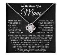 Collar con texto en inglés «To My Mom», regalo significativo para mamá de hijo sin ti, no hay me, collar con texto en inglés "I Love You", regalo sentimental para el día de la madre de parte de hijo