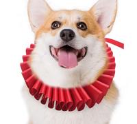 Collar con Volantes de Mascotas, Accesorio de Cuello renacentista isabelino, Cuello de Vestuario Decorativo, Tela Suave y cómoda, Ajuste Ajustable, Ideal para Perros pequeños y medianos, Gatos, Gatos