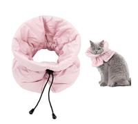Collar Cónico para Gatos, Suave Ajustable Collar de Recuperación para Gatos Ligero Conos para Gatos para Evitar Que se Laman Las Heridas Collar Cónico Protector para Perros (Rosa)