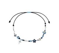 (Collar) Conjunto de collar, pulsera y anillo con estrella glamurosa de la suerte que refleja el estilo moderno