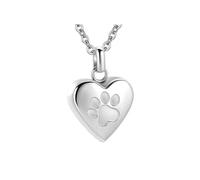 Collar conmemorativo de acero para mascotas, colgante de urnas que se puede abrir para almacenar cenizas de cremación en funerales o uso diario, collar de recuerdo de pérdida