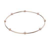 Swarovski Gargantilla Constella para Mujer, con Cristales Blancos Talla Redonda, Baño Tono Oro Rosa, Colección Constella de Swarovski