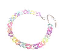 Collar contemporáneo de dopaminas con color llamativo, adecuado para viajes y declaraciones de moda diarias, joyería de moda, One Size, como se describe, como se describe