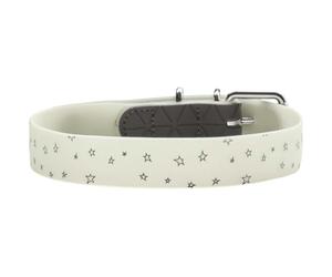 Collar Convenience Reflect Glow M (50), diseño de Estrellas, Color Blanco