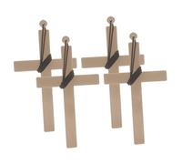 Collar Cruzado Halloween 4pcs Crucifix Colgante para Trajes de Sacerdote de Monje Accesorios Decorativos Cosplay DE Parte PLASTA NO DEFORMABLE
