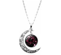 Collar de 12 constelaciones de aleación de zinc con colgante de luna creciente, collares de verano, regalos de cumpleaños para mujeres, bonito procesamiento de Escorpio
