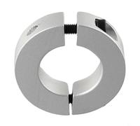 Collar de abrazadera para ejes de 6 mm a 40 mm, collar de eje doble dividido, abrazadera de aleación de aluminio para anillo con acabado aceitado de óxido negro, compatible con tapa /M6 DIN 912 (32 mm