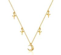 Collar de Accesorios Evil Eye Moon para N Fancy Blue Store Link Chain Cabecillo Collar Joyería