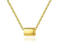 Collar de Accesorios para Mujeres Collares Colgantes de Mujeres mínimas de tortura cuboidea chapadas