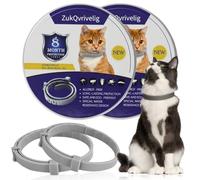 Collar de aceites esenciales para gatos, paquete de 2 unidades, protección de larga duración, resistente al agua, ajustable, para gatos a partir de 7 semanas, para bienestar, comodidad y seguridad