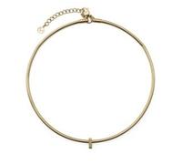 Collar de acero con acabado IP dorado de la colección Laura Escanes 14230c01012