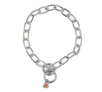 Collar de acero inoxidable para perros - Mediciones: 54 cm | Modelo: Elo corto