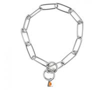 Collar de acero inoxidable para perros - Mediciones: 54 cm | Modelo: Eslabón largo y grueso.