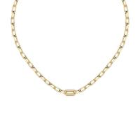 Collar de acero y cristal