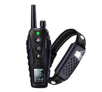 Collar de adiestramiento canino con mando a distancia de largo alcance 2000M, collar de nylon ajustable para perros con luz intermitente nocturna para corrección de conducta en perros pequeños A