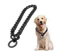 Collar De Adiestramiento para Perros - Cadena para Collar Canino De 86 Cm | Cadena Resistente De Acero Inoxidable para Cuello De 76 Cm Paseos Diarios Corrección Conducta Actividades Exteriores