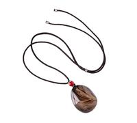 Collar de ágata de cristal natural con accesorio distintivo para mejorar tu gusto a la moda y personalizar tu gusto, collar hecho a mano, talla única, como se describe, como se describe