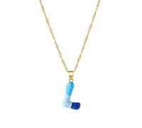 Collar de aleación de moda, acabado resistente, múltiples opciones de color, elegante cadena de clavícula para estudiantes, adolescentes, collar de letras versátil para cumpleaños, aniversarios, talla