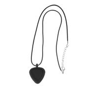 Collar De Almacenamiento De Púas De Guitarra De Silicona Colgante En Forma De Corazón Soporte Para Púas Para Jugadores De Ukelele Bajo Accesorios Para Músicos Joyería Musical Con Soporte Para Púas
