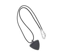 Collar de almacenamiento de púas de guitarra de silicona con forma de corazón colgante bajo ukelele reproductor de músicos accesorios bajo almacenamiento de accesorios para ukelele