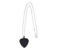 Collar de almacenamiento de púas de guitarra de silicona con forma de corazón colgante soporte de púa bajo ukelele reproductor de músico accesorios de púa de guitarra antioxidante