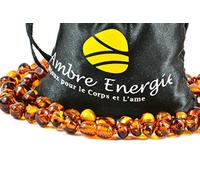 Collar de Ambar Natural - Unisex, 46-47 cm. De la Máxima Calidad Certificado Genuino Collar de Ámbar Báltico/Rápido Entrega / 100 Días de Garantía de Devolución de Dinero!