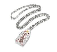 Collar de Amuleto Taoísta para hombre y mujer - Joyas para mujer y regalo para hombre, collar personalizado de plata 925, colgante de protección chino, 60cm, Plata, Sin joyas