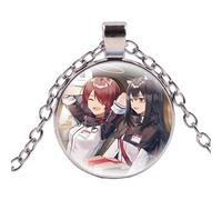 Collar de anime Game Arknights Amiya Silverash Cuora Schwarz Cliffheart Exusiai Collar de cristal con colgante de cabujón de moda, Aleación de zinc