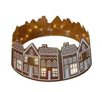 Collar de árbol navideño | 26/28 pulgadas LED Gingerbread House Design | Reusable Holiday Supplies For A Festive Tree Display | with House Christmas Tree Collar Winter Decor