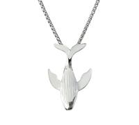Collar De Ballena Luminosa Para Mujeres Y Hombres, Colgante De Halloween Que Brilla En La Oscuridad, Cadena Larga Con Colgante De Animal Marino, Joyería Que Brilla En La Noche, Regalo De Vida Marin