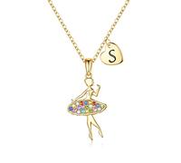 Collar de ballet para niñas, latón, no se sabe, 18"+2", Latón, Circón