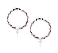Collar de béisbol de tornado de triple cuerda, cuerda de tornado trenzada, collar de cruz de béisbol 2026 para niños, collar trenzado Ro-pe para fanáticos de los deportes, fiesta temática de béisbol
