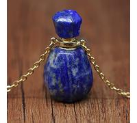 Collar De Botella Natural Encantos Colgantes Semipreciosos Para Mujeres Elegantes Regalo 60 CM,Lapislázuli,60cm