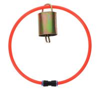 Collar de Cabra Ajustable con Hebilla Rápida y Tubo PU | Cobre y Pu, Color Naranja, para Cabritos y Gestión de Rebaños en Granja