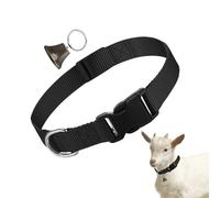 Collar de Cabra | Conjunto de Cuello de Oveja de Nylon Ajustable, Suministros de Ganado de Campana de pastoreo Anti -perdida para el rebaño Entrenamiento Animal de Oveja Rancho Mascota Granja de