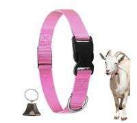 Collar De Cabra De Exposición | Collar Con Timbre Para Ovinos Al Pastoreo - Accesorios Para Animales De Granja Con Hebilla De Liberación Rápida Para Ovinos Bovinos Pequeños Animales