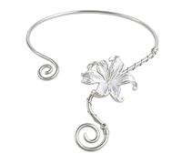 Collar de cadena ajustable de moda | Llamativa cadena de cuello floral para uso casual o fiesta, adorno de cadena de clavícula ligera pero resistente