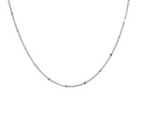 Collar de cadena con purpurina genérica, delicado y simple, collar de infinito chapado en oro, bonito para mujer, joyería de boda, 15.75x1.97x0.79inch, Metal, No es una piedra preciosa