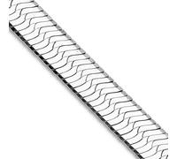 Collar de cadena de espiga mágica de plata de ley 925 chapada en rodio de 8,75 mm, regalo de joyería para mamá, 51 centimeters, Metal Hueso metal Rodio, No es una piedra preciosa