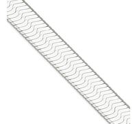 Collar de cadena de espiga mágica de plata de ley 925 de 10,5 mm, 46 cm, regalo de joyería para mamá, 46 centimeters, Metal Plata Hueso metal Plata, No es una piedra preciosa