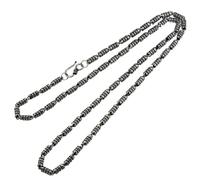 Collar de cadena de loto de plata de ley maciza para hombre | Collar de plata maciza 925 sin plomo ni cadmio