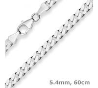 Collar De Cadena De Panzer De 5,4Mm De Plata 925 De 60Cm