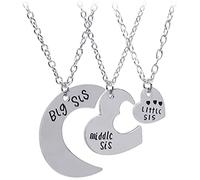 Collar de cadena Little Middle Big Sister Good Cross-Border Jewelry Collar Hermana Collar de Tres Pétalos Atractivo And Fashion